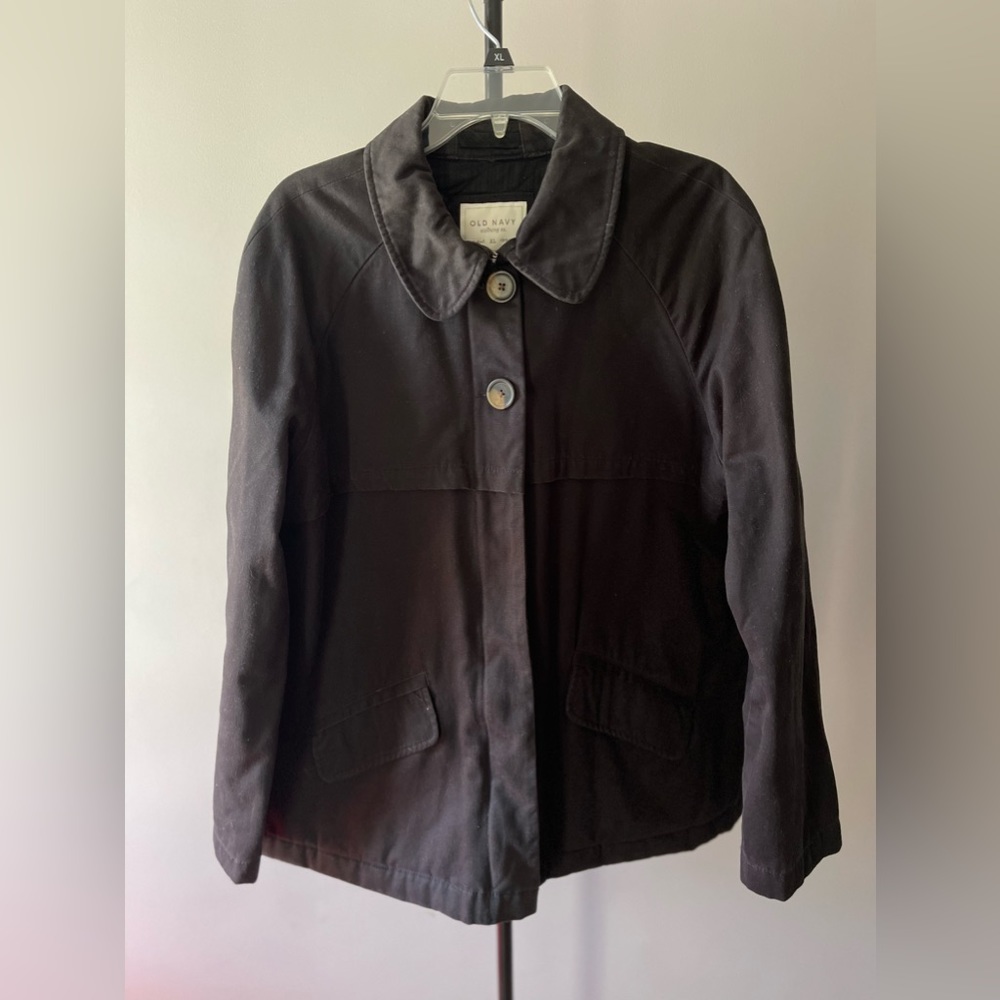 Old Navy Women’s lined coat, XL, black